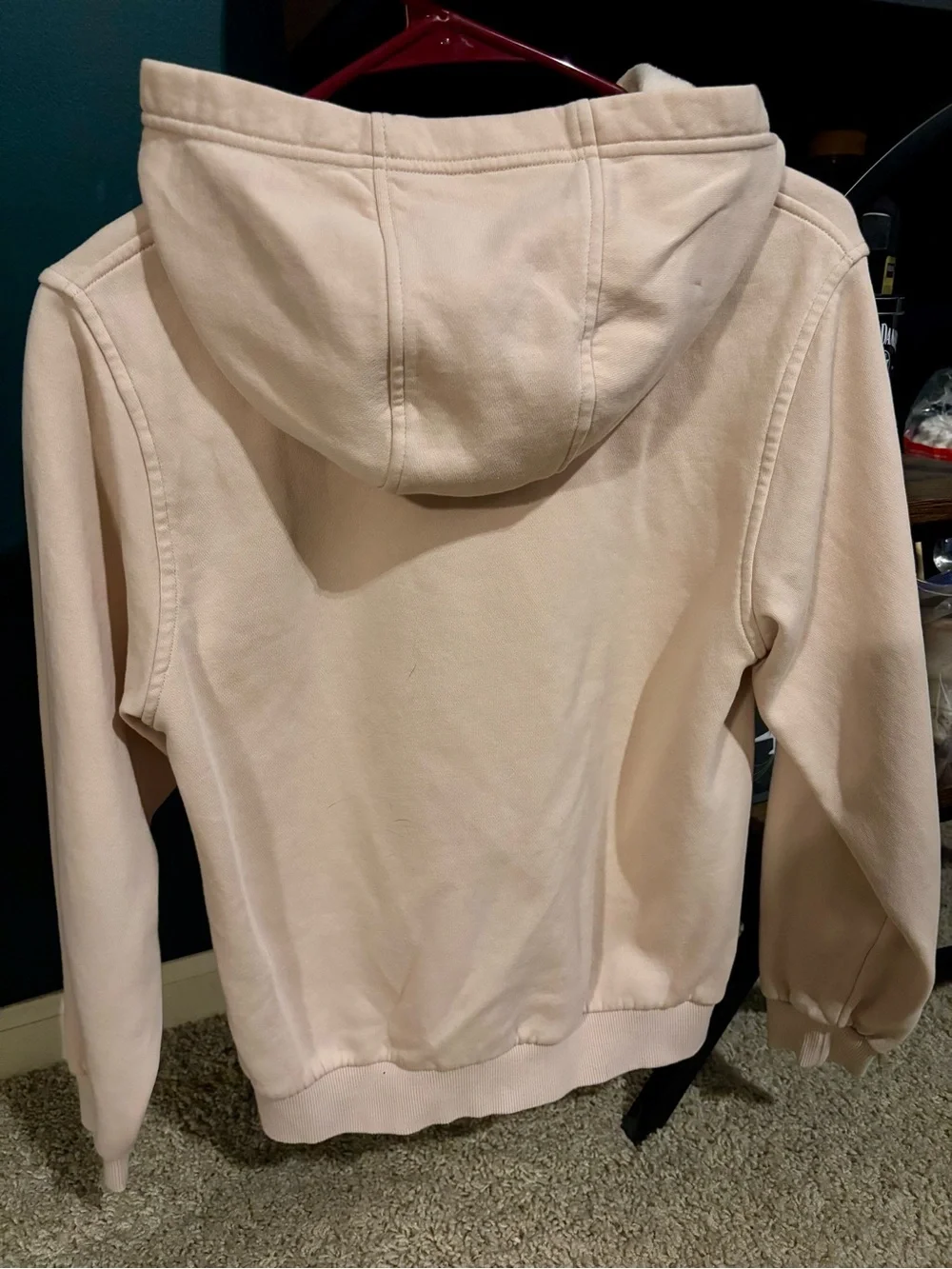 NIKE Sportswear Club Fleece Hoodie - Youth Large - Sanddrift/White-MSRP 45$